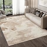 GILLAS Alfombras para Recamara Sala Grande 200 x 140cm, Tapetes para Recamara Sala Alfombra Decorativa Beige Moderna y...