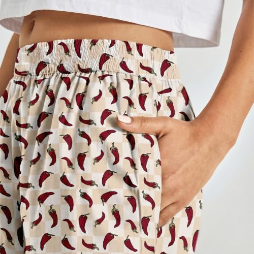 Image of Pepe Jeans Women's Printed Cotton Spandex Regular Fit Pyjama Bottoms | Comfortable Stretch Pyjama for Sleep & Lounge Wear | Soft Breathable Fabric | Elastic Waistband with Drawstring | All-Day Comfort