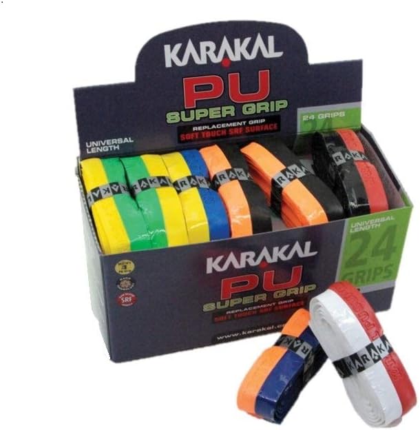 Karakal PU Super Grip Box 24 Duo Replacement Grip-Assorted Colors
