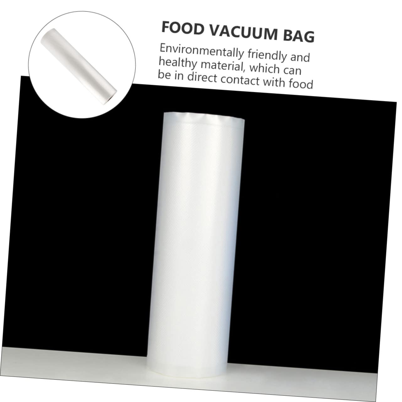 Cabilock 2 Rolls Transparent Vacuum Sealing Bags for Food Storage for Freezing Preservation Space Saving Design Compatible with Vacuum Sealers for Fruits Vegetables