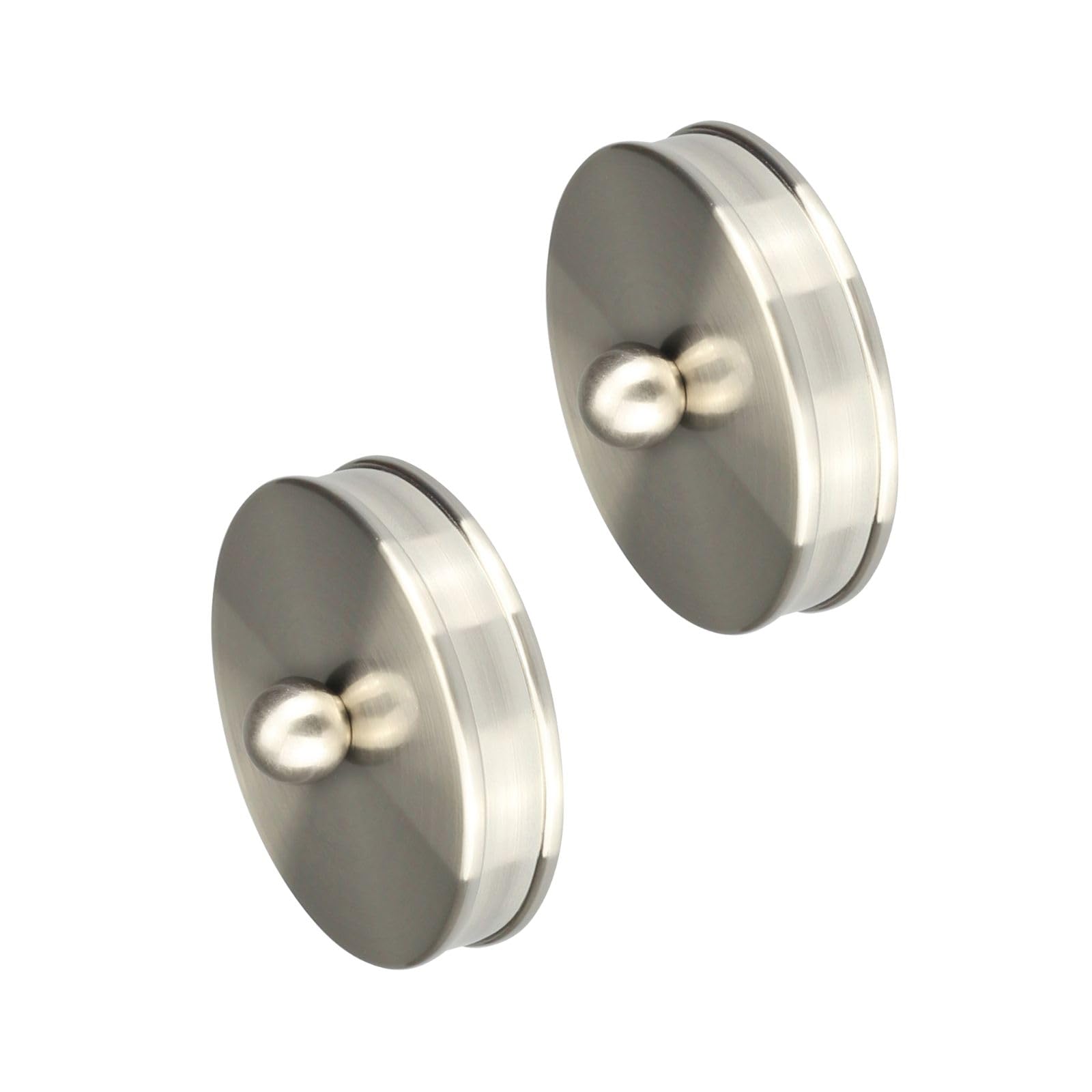 Jackson Woodturners Nickel Slim End Caps – Pair Of 54Mm Handrail End Caps For Staircases, Banisters & Railings