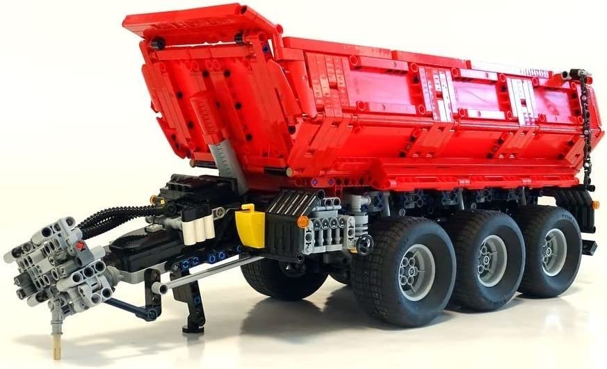 Technik Tractor Dump Trailer Baukasten Für LG Truck, 2261 Teile Technik Traktor Anhänger Modellbausatz, Custom Bausteine…