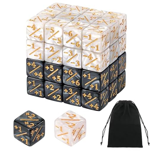 MumdoYAL 48 Piezas Contadores de Dados(Negro+Blanco) con Bolsillos, Dados de Lealtad Dados de Fichas Dados de D6 Cubo | Ya disponible en tu tienda friki favorita! En mundofriki.es!
