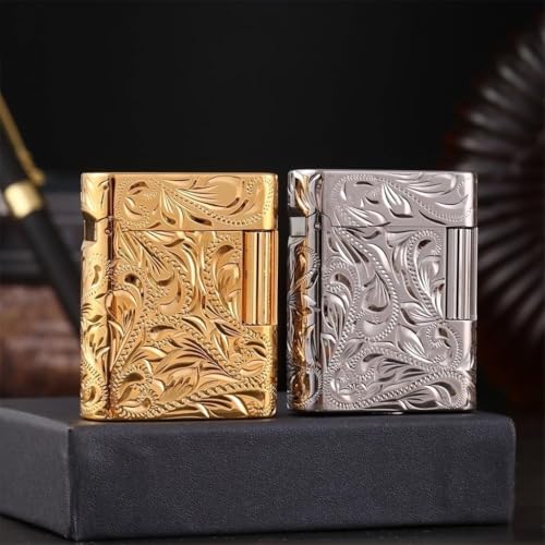 Encendedor retro de cobre puro con llama suave miniatura 5