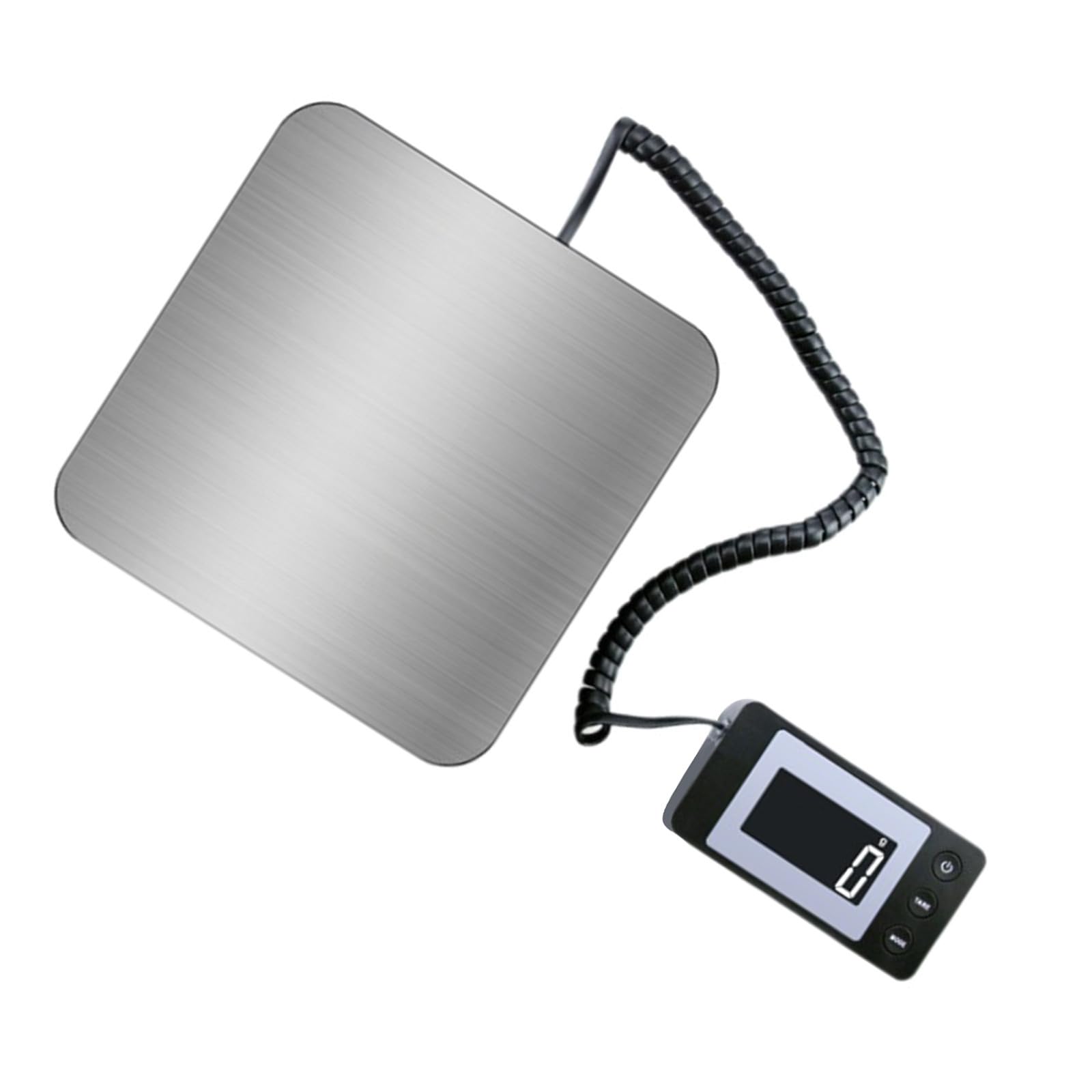 YARNOW Balance Électronique Portable 50kg Affichage Lcd Haute Précision en Acier Inoxydable pour Emballage Voyage et Entrepôt, Alimentation Double sans Pile Incluse