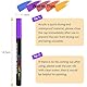 Goffii 18 Farbe Steine Bemalen Acrylstifte für Steine wasserfest Permanent Marker Stift für Ostern Basteln Kinder Leinwand Ostereier Holz Schule Manga Kunstler/DIY Fotoalben/Hochzeit Papier 0.7mm