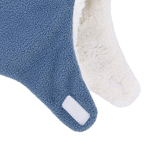 Baby Boy Hat Toddler Newborn Hats For Boys Sherpa Lined Warm Fleece Boys Cap Winter Mitten Set Accessories Navy Dinosaur 2-4T #TOP5