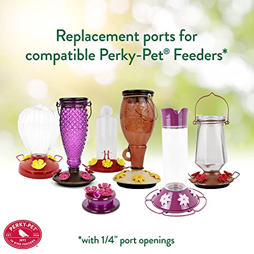 Perky-Pet 91CF Replacement Pink Hollyhock Flower Ports & Perches-6 Pk - Image 5