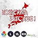 Decus Pegatina Japan KONICHIWA Bitches L 2048