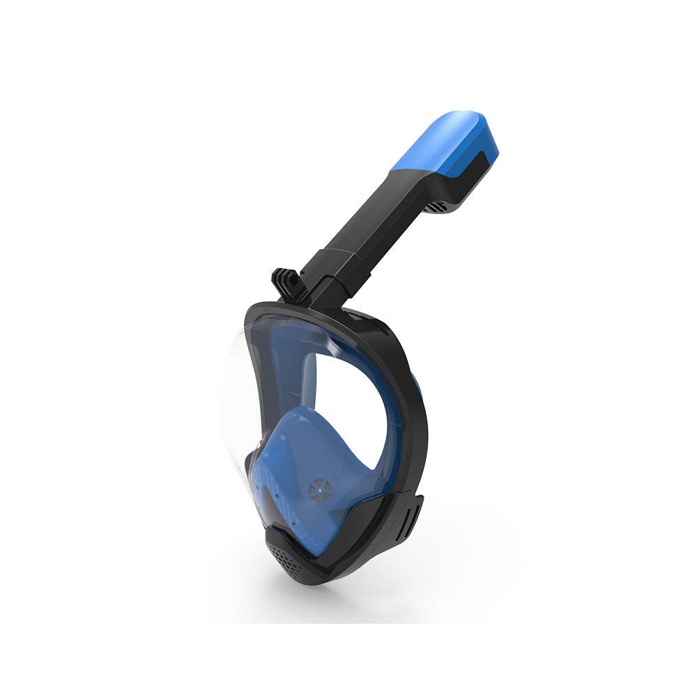 Masque de snorkeling en plein visage pour enfants bleu S/M et L/XL
