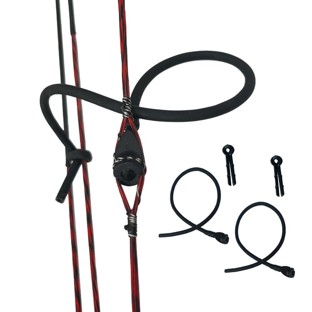 - QI HUO JU - 2Pcs Archery Peep Sight Compound Bow 3/16 Rubber Tube Peep Sight Bow String Tubing with Buckle for Hunting Shooting Targeting Accessories