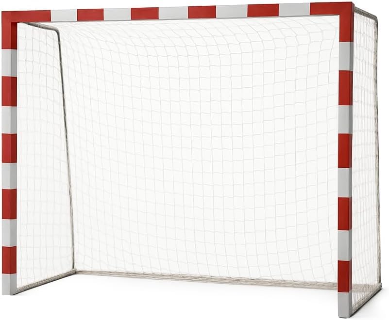 Red Porteria Pack 2 Unidades | Red Porterias de Futbol 100x100mm Balonmano, Entrenamiento, y Futbol Sala | 3x2x1M, Red Blanca Resistente para Interior y Exterior (No Incluye Portería) (3,5mm)