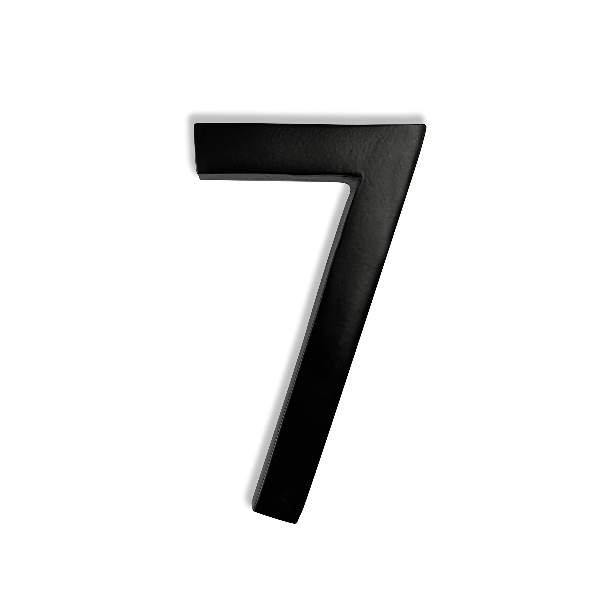 NACH Magnetic House Numbers, 6 inch Aluminum Black House Numbers for Outside - Number 7, Modern House Numbers with Mounting Hardware — image 1