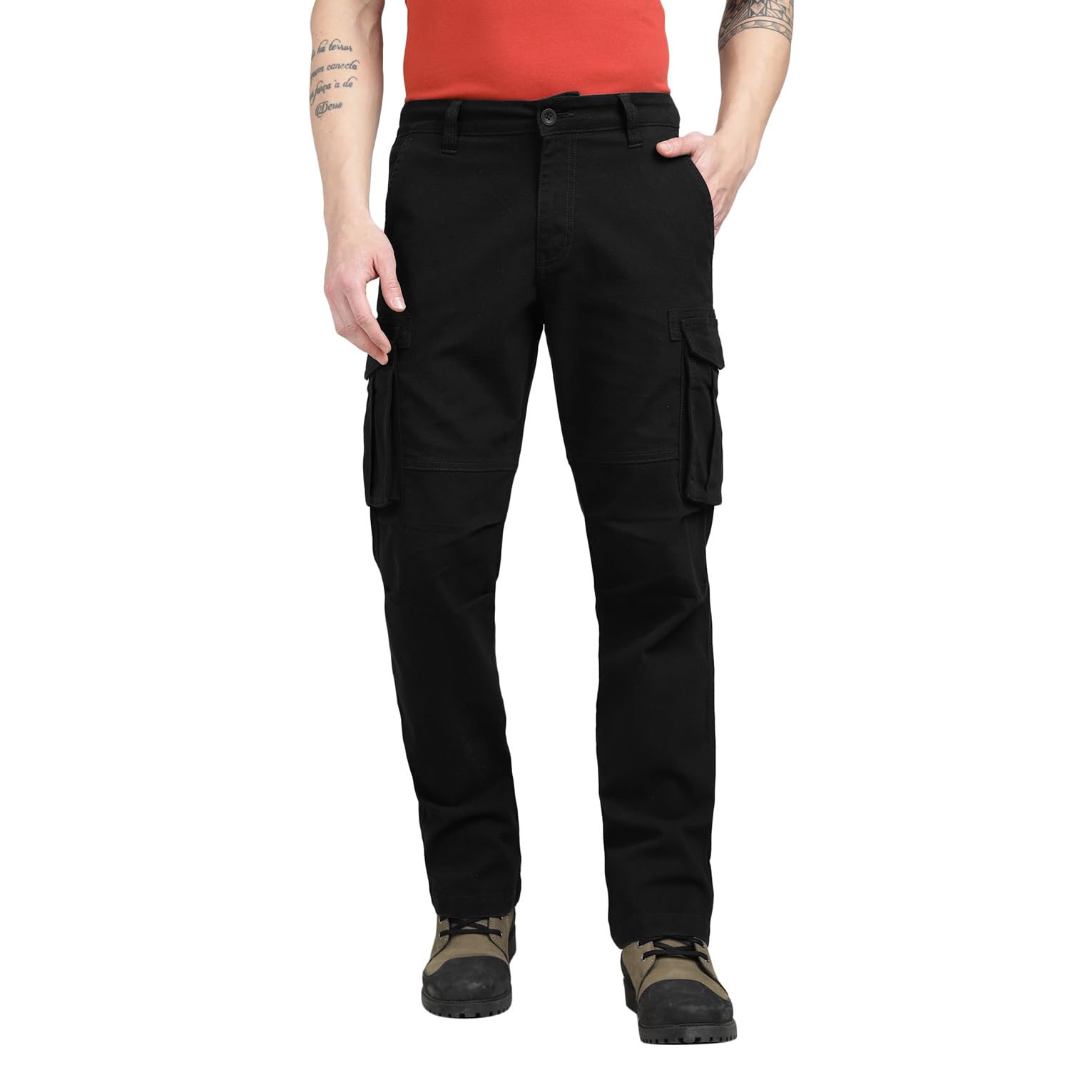 Royal Enfield Simple Cargo Trousers (Size: L)-TRS250004-BLACK-picture-36