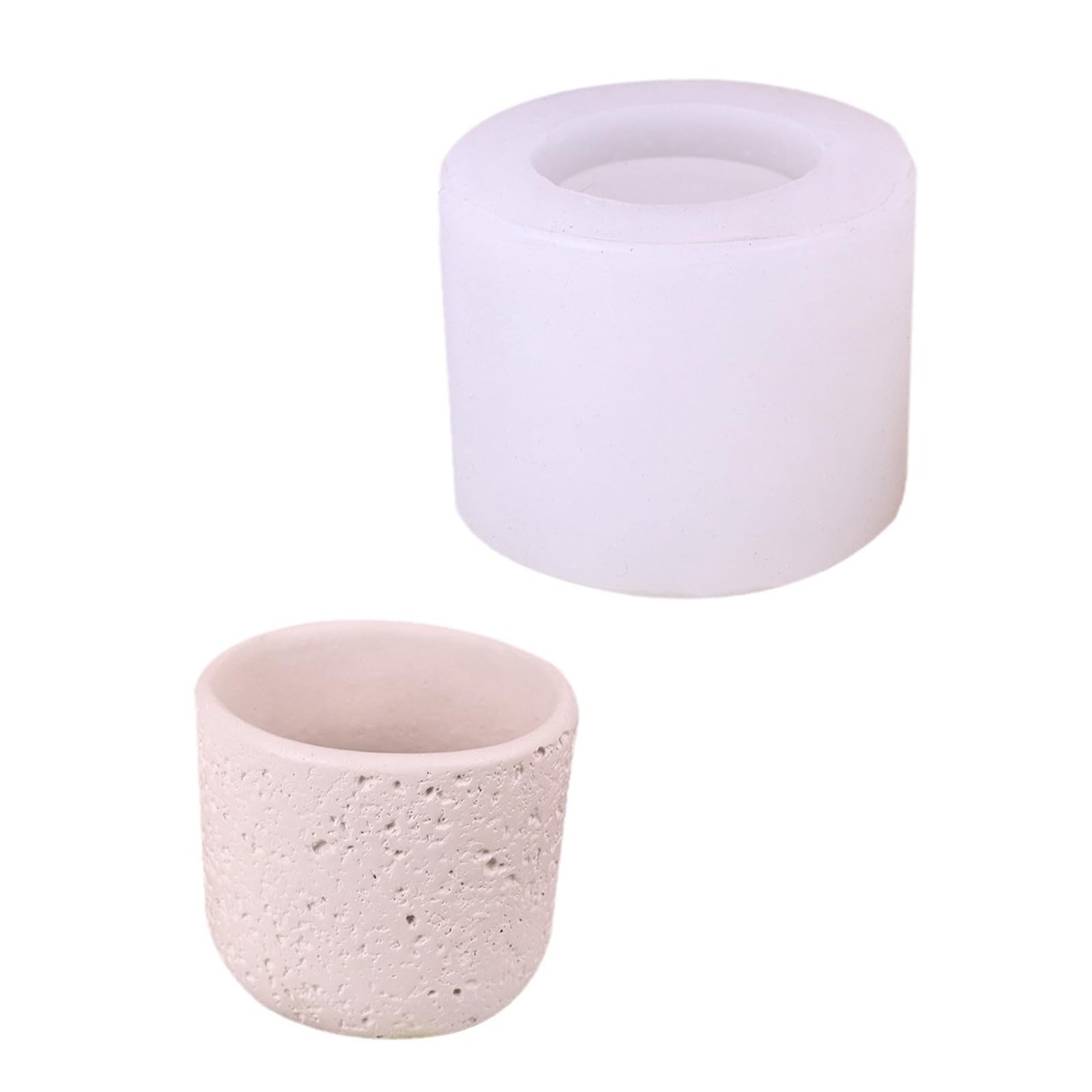 Moule en silicone pour pot de fleurs en béton et bougie