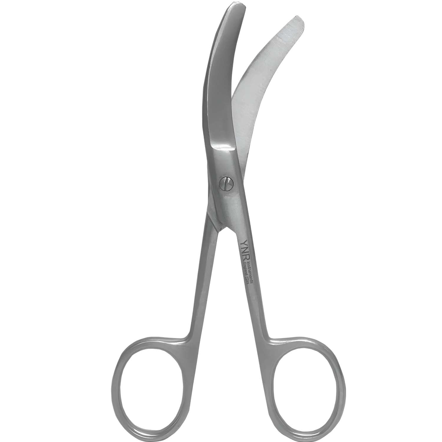 Ynr Silver First Aid Lister Bandage Scissors - Trauma Shears For Nurses Paramedics Doctors, Stainless Steel Safety Sharp Blunt Tip, First Aid Scissor & Bandage Scissor For Nurses | (Curved-R)