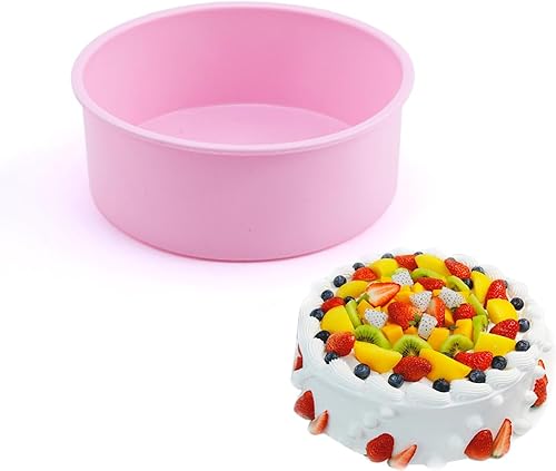 Miniatura 8 de SKYPRO Juegos de moldes de silicona para hornear, moldes redondos de silicona antiadherentes para pasteles en capas, pasteles de queso y pasteles de