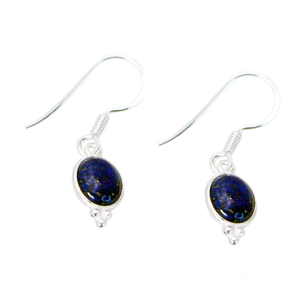 Pendientes de lapislázuli azul con gancho largo para lucir un estilo bohemio y sofisticado 5