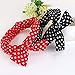PIXNOR Twist Bow Wired Headbands Scarf Wrap Hair Accessory Pack of 2