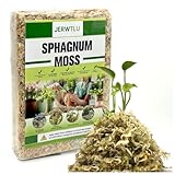 Natural Long Fiber Sphagnum Moss 42QT for Orchid Potting Mix, and Moss Pole for...