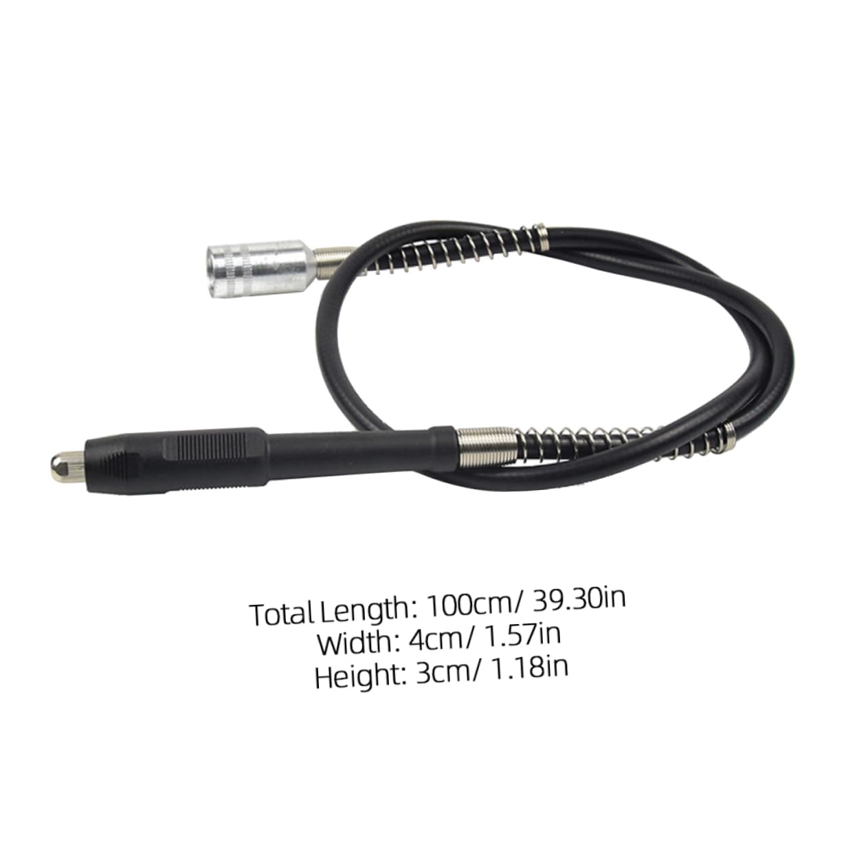 HOLIDYOYO Drilling Electric Grinding Flexible Shaft 108cm Extension Flexible Shaft for Engraving Milling Polishing Tool