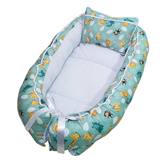 Ninho Redutor Bebê Unissex Zoo Verde 2 Peças