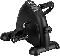 Vista 8 de Mini Exercise Bike, himaly Under Desk Bike Pedal Exerciser Portable Foot Cycle Arm & Leg Peddler Machine with LCD Screen Displays