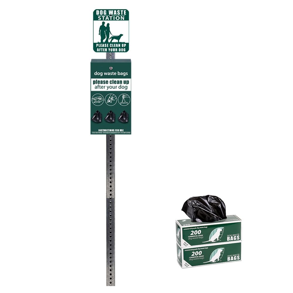 ZERO WASTE USA - Rust Proof Aluminum Mini Dog Waste Station