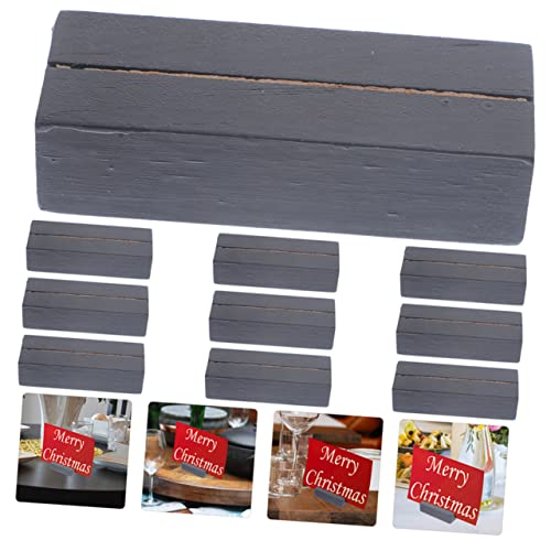 Healvian Suporte De Cartão Decoração De Escritório Decoração De Mão Decoração Amadeirada 20 Pçs Supo