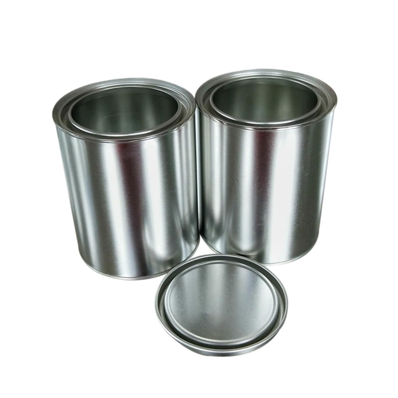 OSALADI Lot De 6 Bidons De Stockage De Peinture En Fer 0,3 L, Réservoir D'encre Solide Ronde, Usage Professionnel Et Domestique, Fournitures Peinture Pour Atelier Et Artisanat