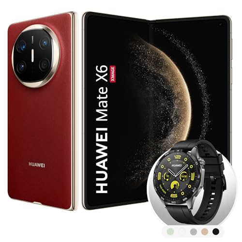 HUAWEI Mate X6, 12+512G, Smartphone Plegable, Ultra Fino y Duradero, Cámara Ultra Chroma, 2ª Cristal Kunlun Glass, Doble Pantalla X-True™ y la...