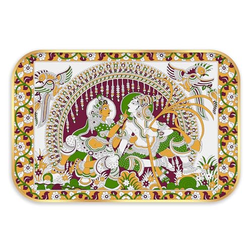 Image of Indianara Radha Krishna Painting With Frame 18 Inches X 12 Inches (Style 2)