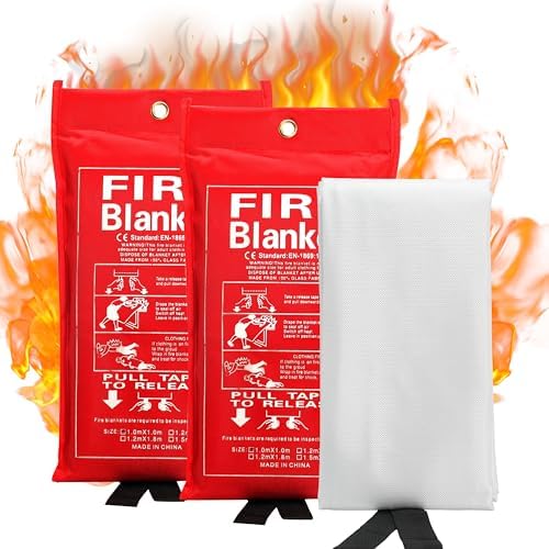 Emergency Fire BlanketFire Suppression Blanket for Kitchen, 40” x 40