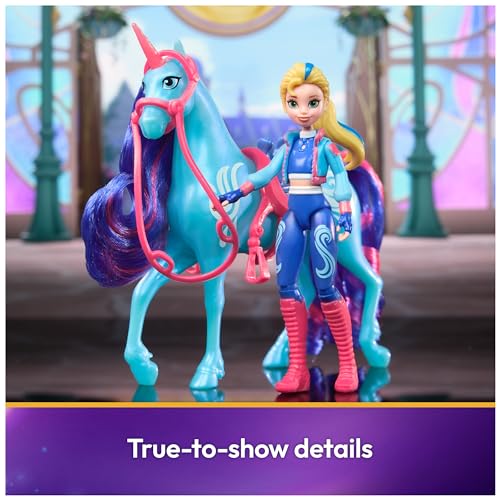 Unicorn Academy, Isabel y River con 2 accesorios y herramienta para pelo miniatura 3