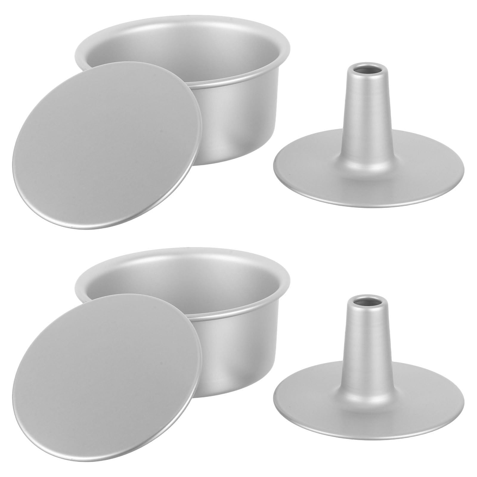 GALPADA Molde y Fondo Extraíble de Aleación de Aluminio Redondo para Tarta de Queso con Núcleo Desmontable para Hornear Uniforme y Fácil Desmolde 2piezas
