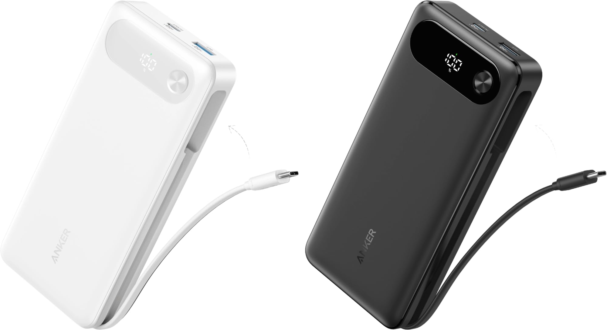 Anker 20,000mAh Power Bank with Built-in USB-C Cable