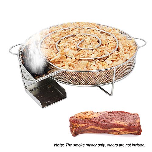 Fabricante de fumaça, Romacci Gerador de fumaça fria em aço inoxidável Caixa para fumar a frio Malha