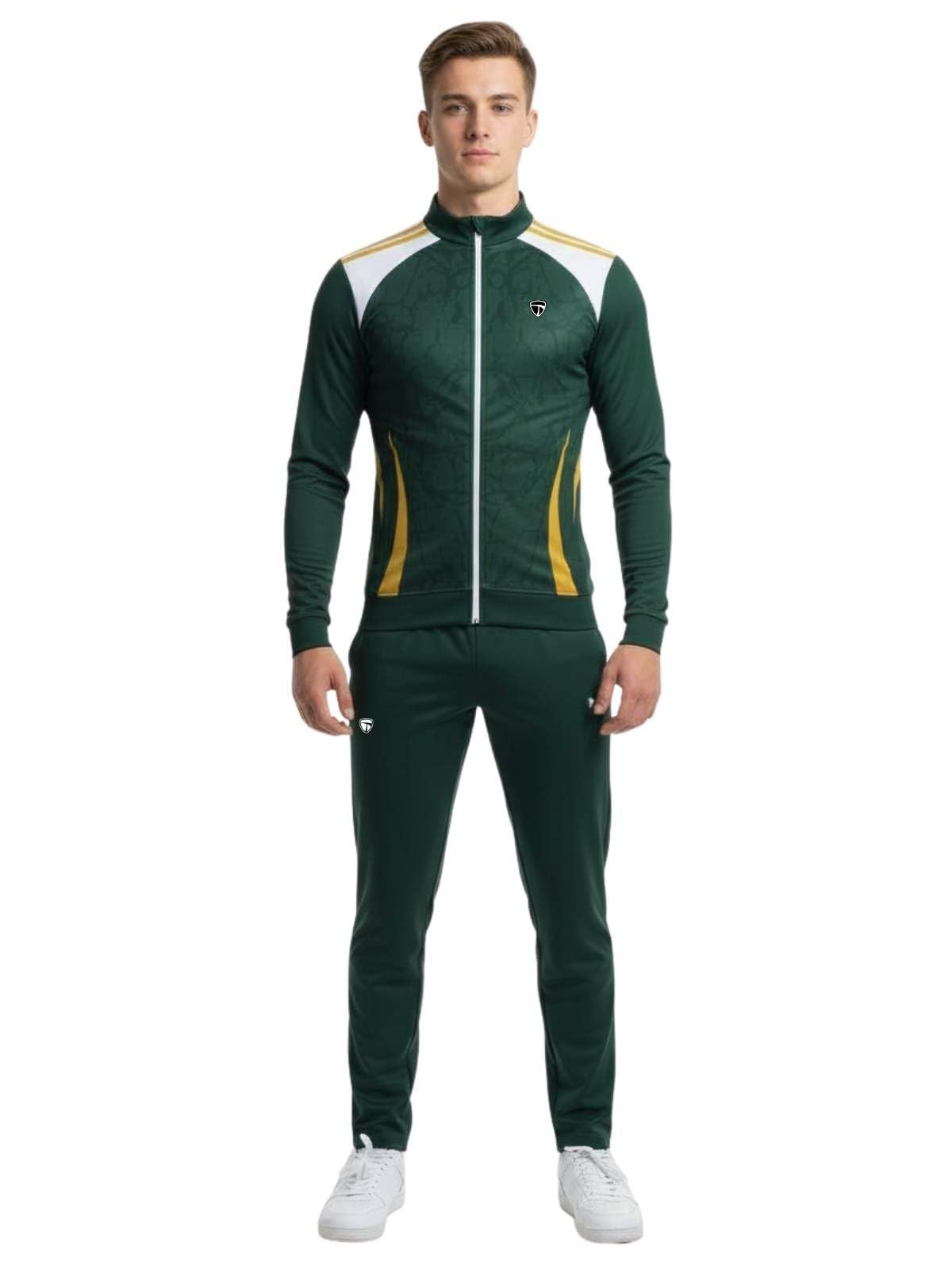 Men’s Workout Tracksuit | Sports Training Running Jogging Jacket & Pant | Gym Exercise Activewear Suit-image-22