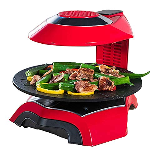 Elektrischer 3D-Infrarot-Grill, rauchfreie Grillmaschine Antihaft-Tischgrill Easy Clean abnehmbar (2-8 Verwendung)