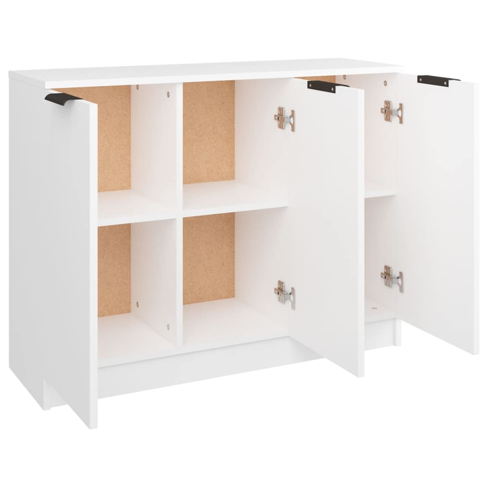 Credenza Bianca Tidyard 120x30,5x70 Cm - Armadietto Cucina Salvaspazio, Moderno E Multiuso In Legno - Foto 11