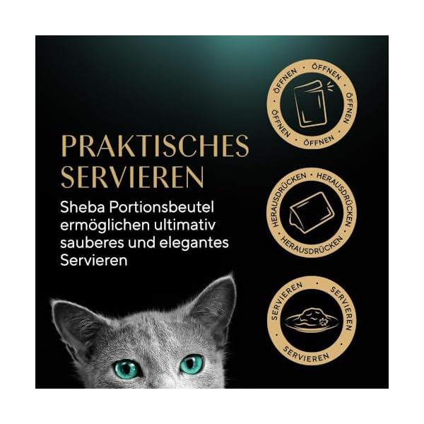 Sheba Katzennassfutter Selection in Sauce, 48 Portionsbeutel, 12x85g (4er Pack) – Katzenfutter nass, Herzhafte Komposition in Sauce für ausgewachsene Katzen – Bild 13