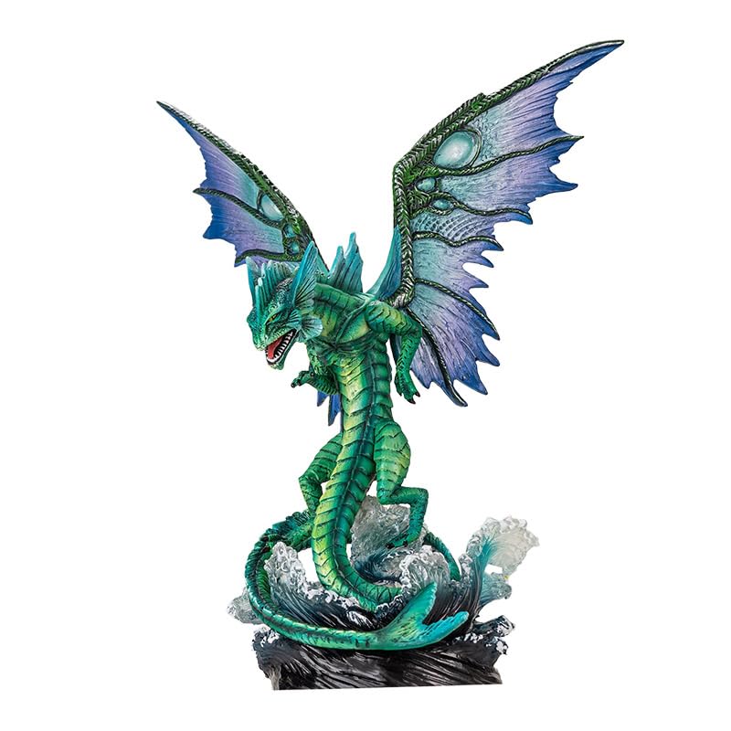Amazon.com: Ebros Gift Large Aqua Elemental Water Dragon Rising