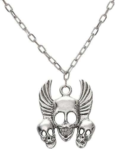 Miniatura 6 de ALIMITOPIA Dije de cabeza de calavera con diseño de esqueleto y hueso, para Halloween, bricolaje, joyería, colgante para collar punk, accesorios de