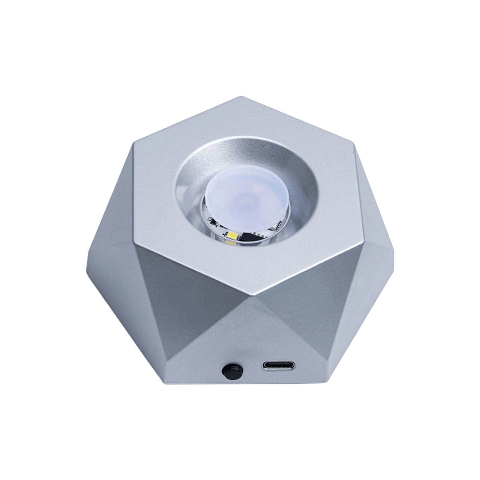 NRVTRE LED Touch Sensitive Crystals Atmospheres Lamp Base Featuring Dimmable Light for Jewelry Display and Home Decoration Exhibition Lighting
