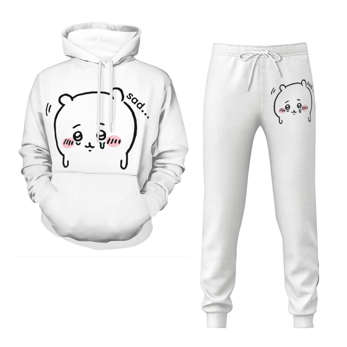 Amazon.co.jp: パーカー メンズ ちいかわ 上下セット パーカースーツ 2 