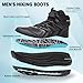 Men's Orthopedic Lightweight Walking Shoes: Fit Plantar Fasciitis Arch Support Orthotic Trail Sneakers, Neuropathy Fashion Dressy Wear Cushioning Metatarsal Workout Non Slip Ankle Boots Black Size 9.5