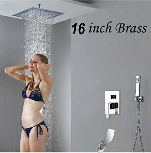 'galvanoplástica Retro Grifo Envío Gratuito Großhandel y minorista Promoción Luxus 16 Espacio ducha de lluvia 40 cm Termostato Válvula Licuadora Whirlpool Expulsión – Colector escribir