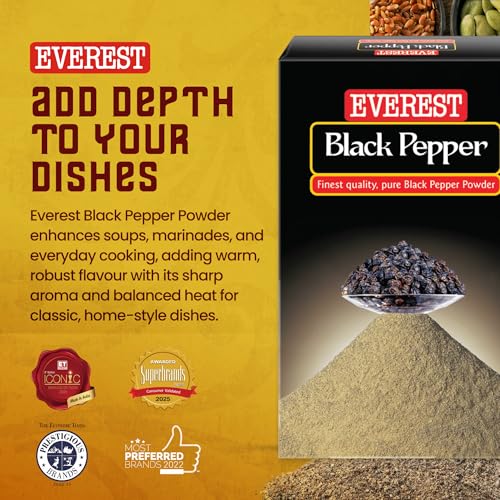 Image of Everest Black Pepper Powder, 100Grams, Pack Of 1