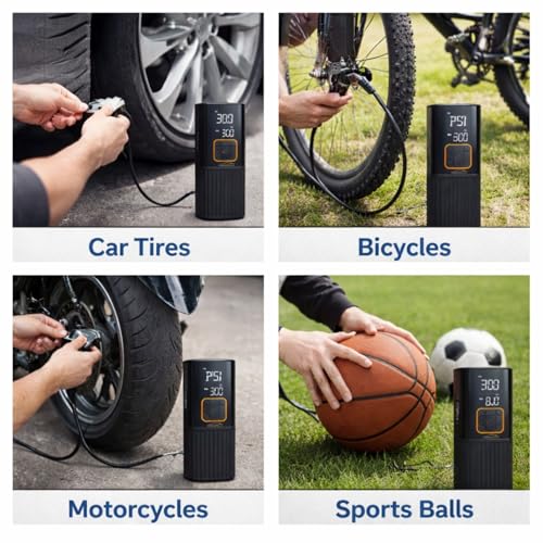 Image of YOURKARTS 2-in-1 Portable Tyre Inflator for Car & Bike