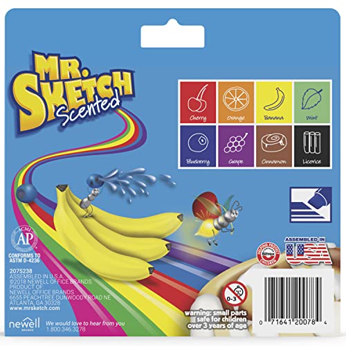 Image of Mr. Sketch Scented Markers,Assorted Colors,(Pack of 64)